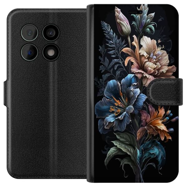 Kompatibelt Plånboksfodral till OnePlus 10 Pro Blommor