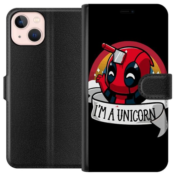 Kompatibelt Plånboksfodral till Apple iPhone 13 mini Deadpool