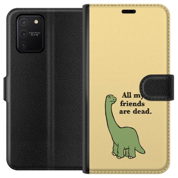 Kompatibelt Lommeboketui til Samsung Galaxy S10 Lite Dinosaurar