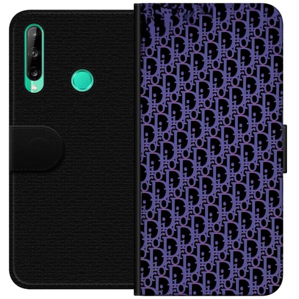 Kompatibelt Lommeboketui til Huawei P40 lite E Moderneluksuriøst monogram i stilrent design