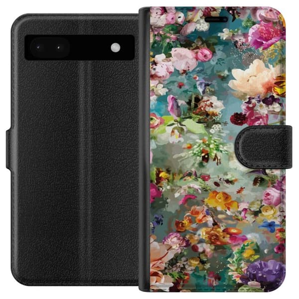 Yhteensopiva Lompakkokotelo Google Pixel 6a Kukat