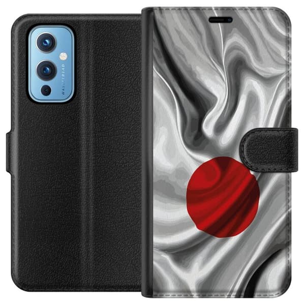 Kompatibelt Plånboksfodral till OnePlus 9 Modern rymddesign med abstrakt planet