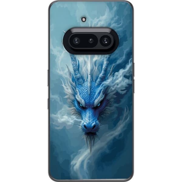 Kompatibelt Mobildeksel til Nothing Phone (3a) Episk fantasidesign med isdrake