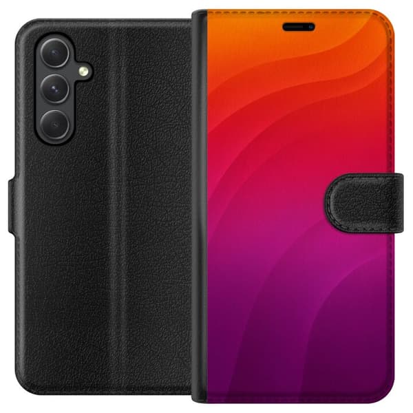 Kompatibel Tegnebogsetui til Samsung Galaxy A25 Sunset Waves