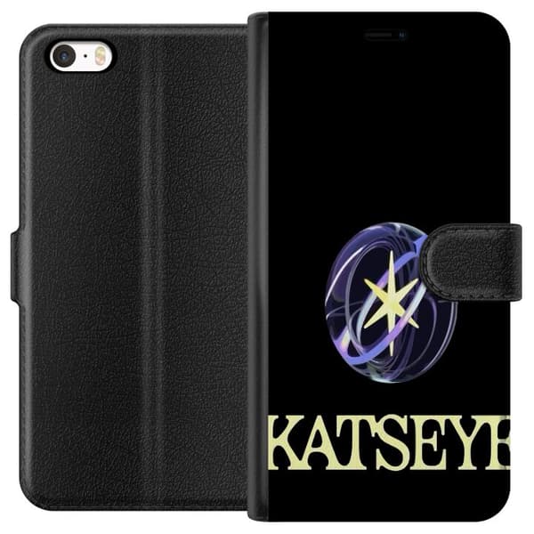 Yhteensopiva Lompakkokotelo Apple iPhone SE (2016) KATSEYE logotyp