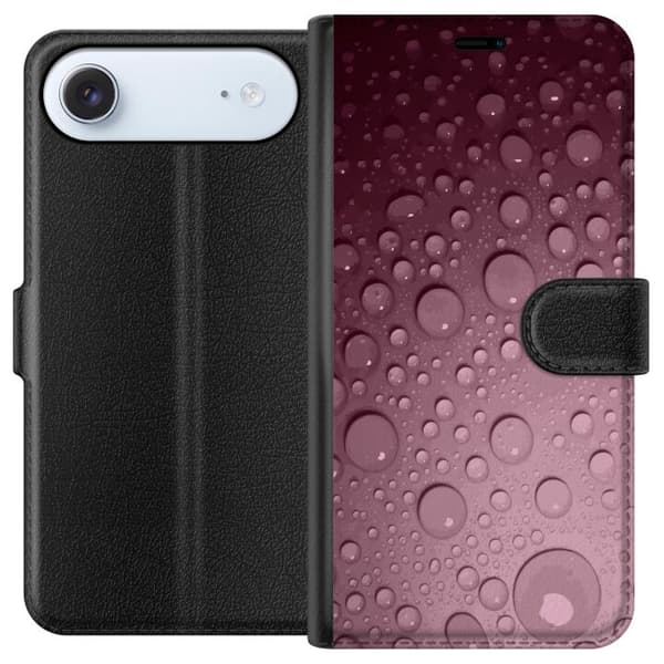 Kompatibel Tegnebogsetui til Apple iPhone Air Rosa vattendroppar