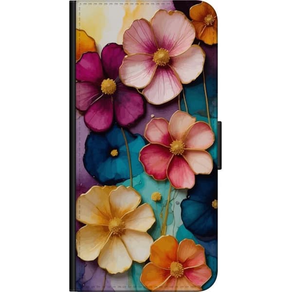 Kompatibel Tegnebogsetui til Nokia 5.4 Blomster Farver