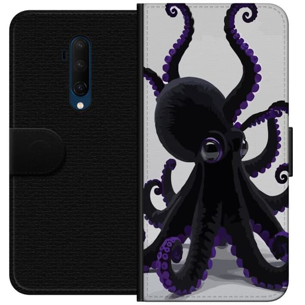 Kompatibel Tegnebogsetui til OnePlus 7T Pro Svart bläckfisk