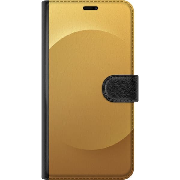 Kompatibelt Plånboksfodral till Apple iPhone 13 mini Guld Prick