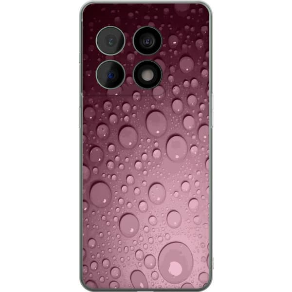 Kompatibel Mobilcover til OnePlus 10 Pro Rosa vattendroppar