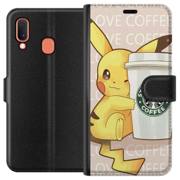 Kompatibelt Plånboksfodral till Samsung Galaxy A20e Kawaii