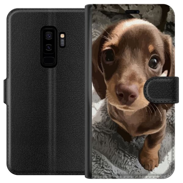 Kompatibel Tegnebogsetui til Samsung Galaxy S9+ Sød Hund