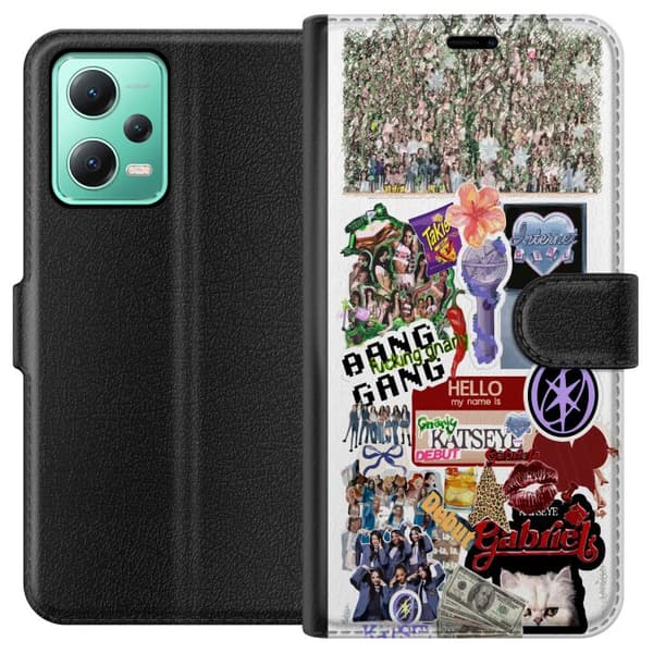 Kompatibelt Lommeboketui til Xiaomi Redmi Note 12 kattøye