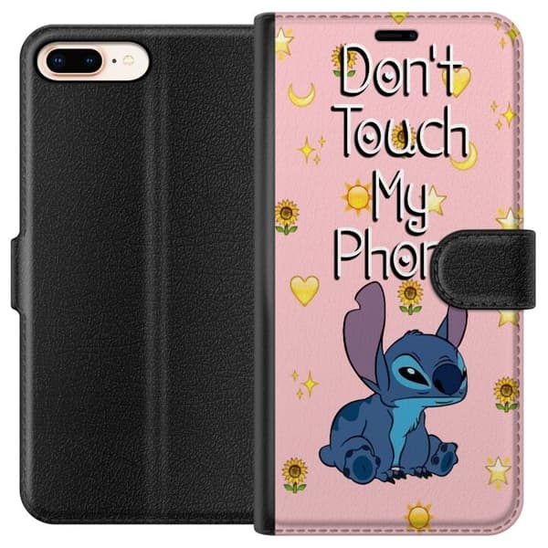 Kompatibelt Lommeboketui til Apple iPhone 8 Plus Stitch fungerer ikke