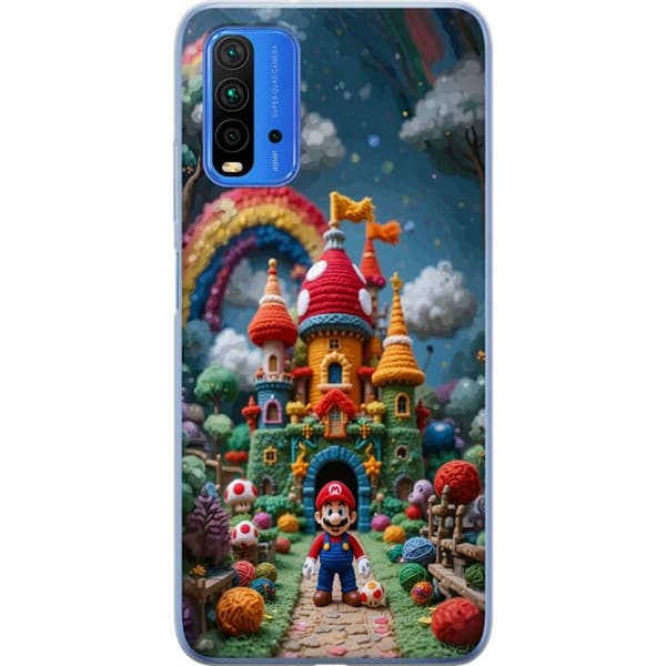 Kompatibelt Mobildeksel til Xiaomi Redmi Note 9 4G Super Mario-inspirert eventyrtema