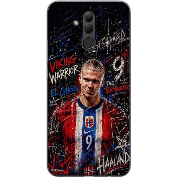 Kompatibelt Mobildeksel til Huawei Mate 20 lite Erling Haaland graffiti