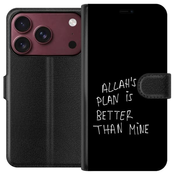 Kompatibelt Lommeboketui til Apple iPhone 18 Pro Max Allahs plan är bättre än min