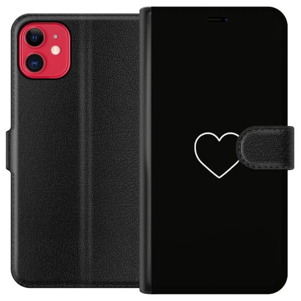Kompatibel Tegnebogsetui til Apple iPhone 11 Hjerte