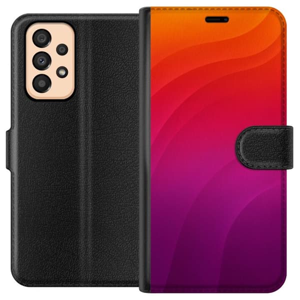 Kompatibel Tegnebogsetui til Samsung Galaxy A33 5G Sunset Waves