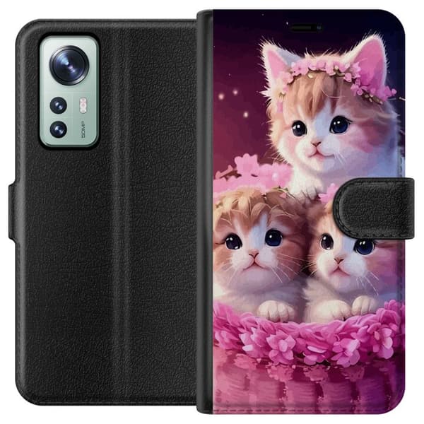 Kompatibel Tegnebogsetui til Xiaomi 12 Katte