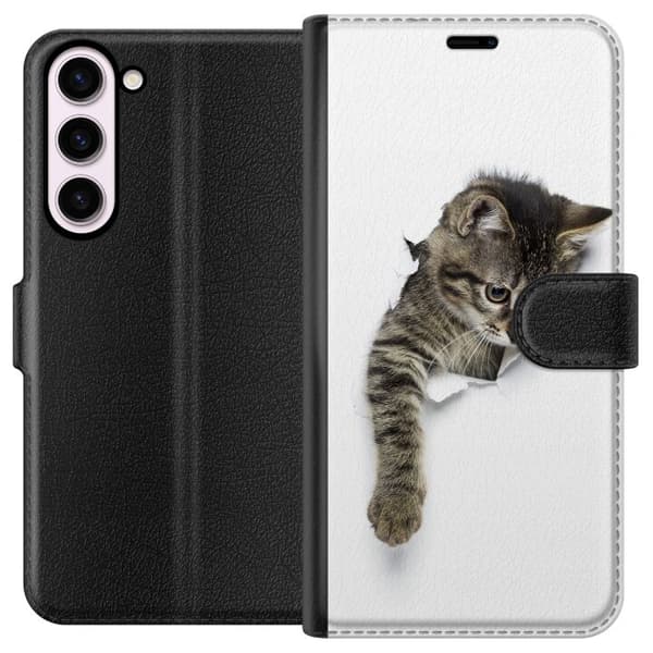 Kompatibel Tegnebogsetui til Samsung Galaxy S23+ Kat