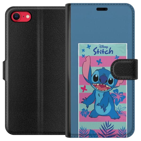 Kompatibel Tegnebogsetui til Apple iPhone 7 Disney Stitch