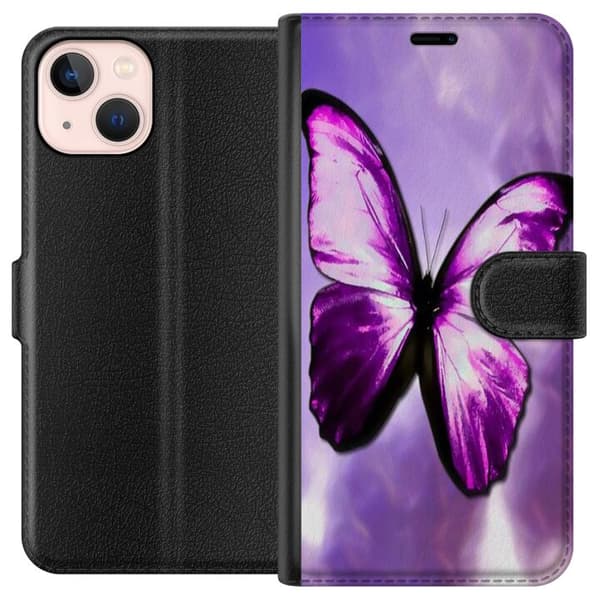 Kompatibelt Plånboksfodral till Apple iPhone 13 mini Fjäril