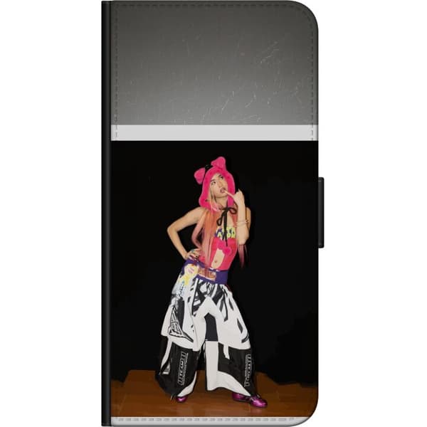 Kompatibel Tegnebogsetui til OnePlus 7T Pro KATSEYE rosa modeporträtt