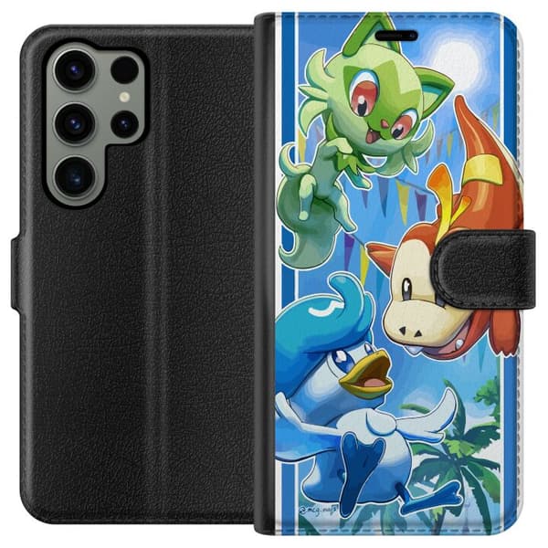 Kompatibel Tegnebogsetui til Samsung Galaxy S23 Ultra Pokemon Team