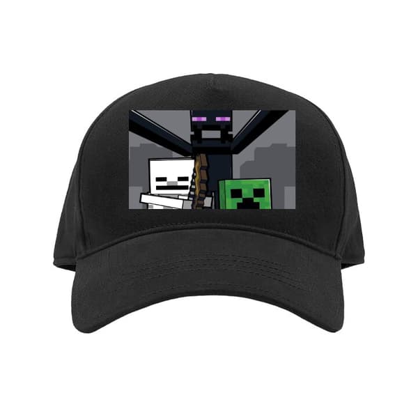 Justerbar Kasket til Voksen Minecraft Minecraft Sort Voksen