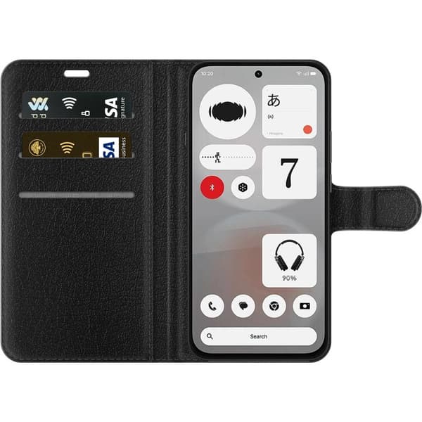 Kompatibelt Plånboksfodral till Nothing Phone 4b Änglaflicka i rustik stil