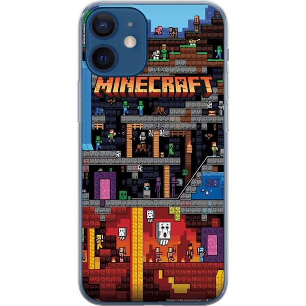 Kompatibelt Mobilskal till Apple iPhone 12 Minecraft