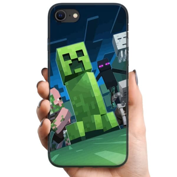 Kompatibelt Mobildeksel til Apple iPhone SE (2020) MineCraft