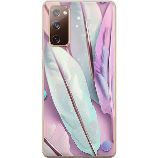 Kompatibelt Mobildeksel til Samsung Galaxy S20 FE Fjær i pastell