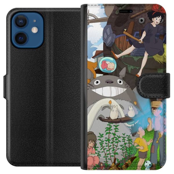 Kompatibel Tegnebogsetui til Apple iPhone 12 mini Studio Ghibli