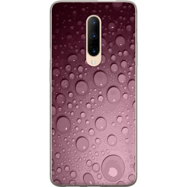 Kompatibelt Mobilskal till OnePlus 7 Pro Rosa vattendroppar