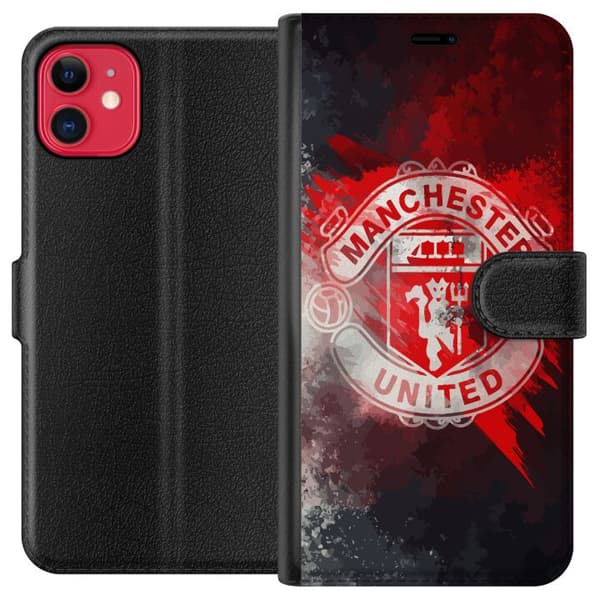 Kompatibel Tegnebogsetui til Apple iPhone 11 Manchester United