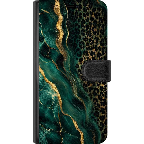 Kompatibelt Plånboksfodral till Google Pixel 10a Emerald Leopard