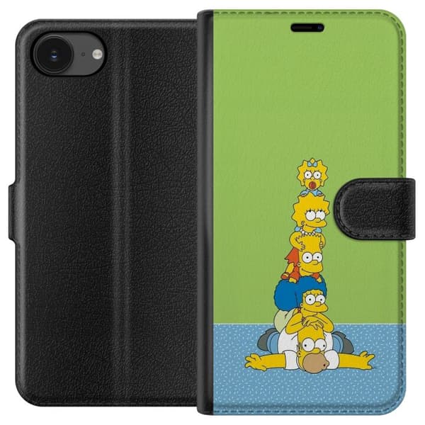 Kompatibel Tegnebogsetui til Apple iPhone 16e Simpsonfamiljen staplad