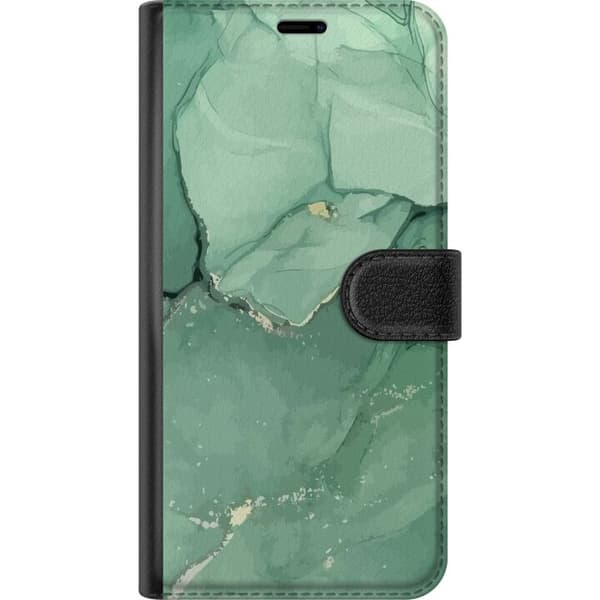 Kompatibelt Plånboksfodral till Samsung Galaxy A20e Grön marmor
