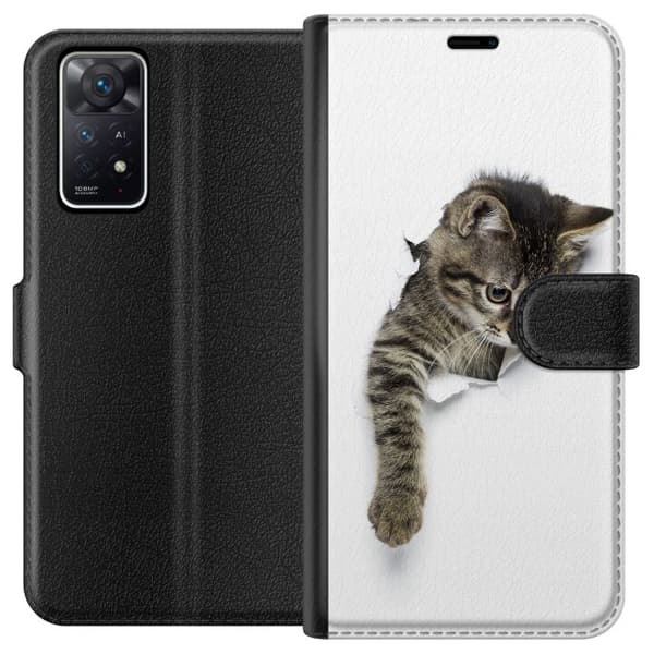 Kompatibelt Plånboksfodral till Xiaomi Redmi Note 11 Pro 5G Katt