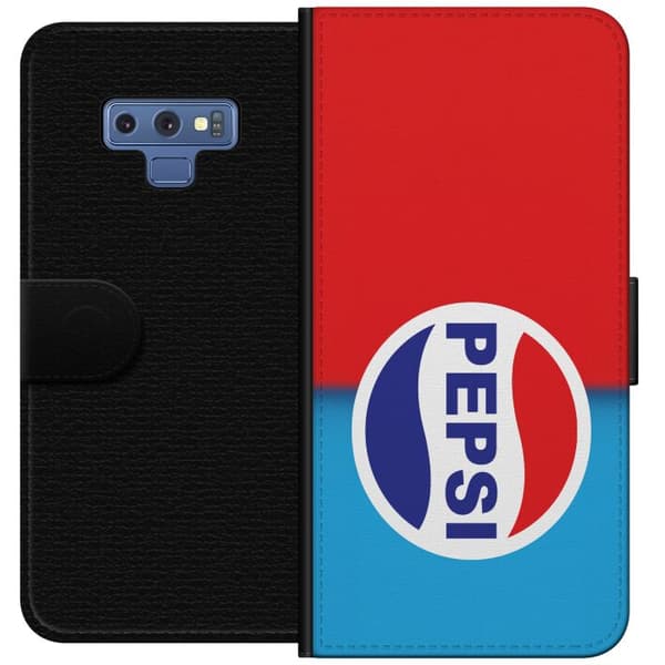 Kompatibel Tegnebogsetui til Samsung Galaxy Note9 Ikonisk Pepsi-design