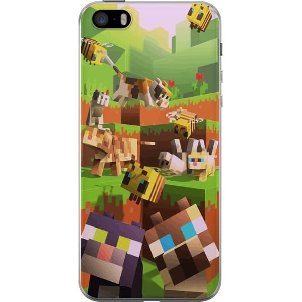 Kompatibelt Mobilskal till Apple iPhone SE (2016) MineCraft
