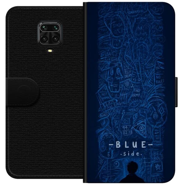 Kompatibelt Lommeboketui til Xiaomi Redmi Note 9S Blue Side illustration