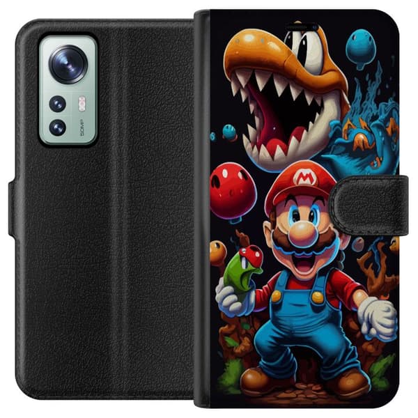 Kompatibel Tegnebogsetui til Xiaomi 12 Mario og venner