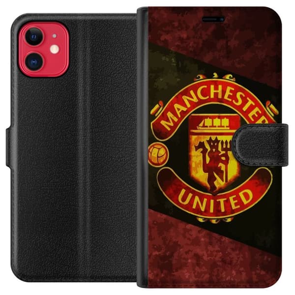 Kompatibel Tegnebogsetui til Apple iPhone 11 Manchester United