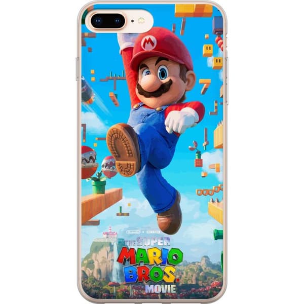 Kompatibel Mobilcover til Apple iPhone 8 Plus Dynamisk spilmotiv med Mario og ikoniske platforme