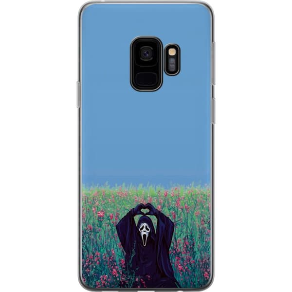 Kompatibelt Mobildeksel til Samsung Galaxy S9 Skräckfigur i blomsteräng