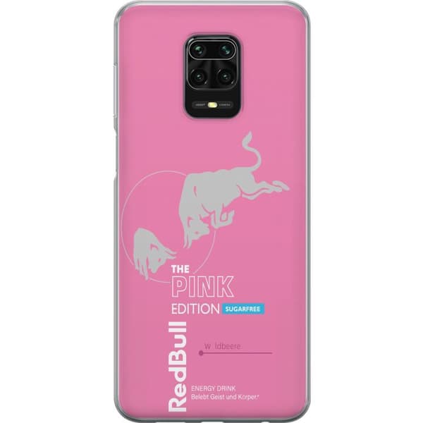 Kompatibelt Mobildeksel til Xiaomi Redmi Note 9S Moderne rosa energidrikksdesign