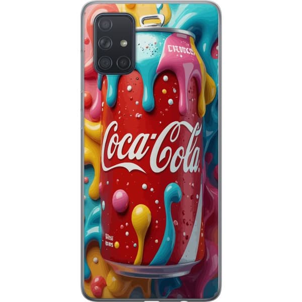Kompatibelt Mobilskal till Samsung Galaxy A71 Color Splash Can
